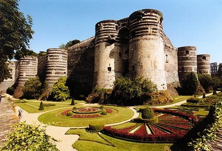 Chateau (castle) of Angers, France in le Maine et Loire